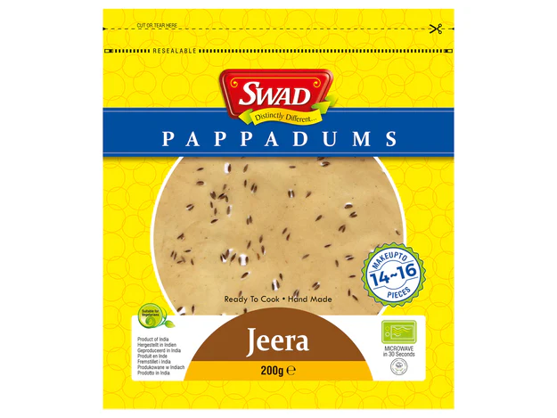Swad Jeera Papad 200g