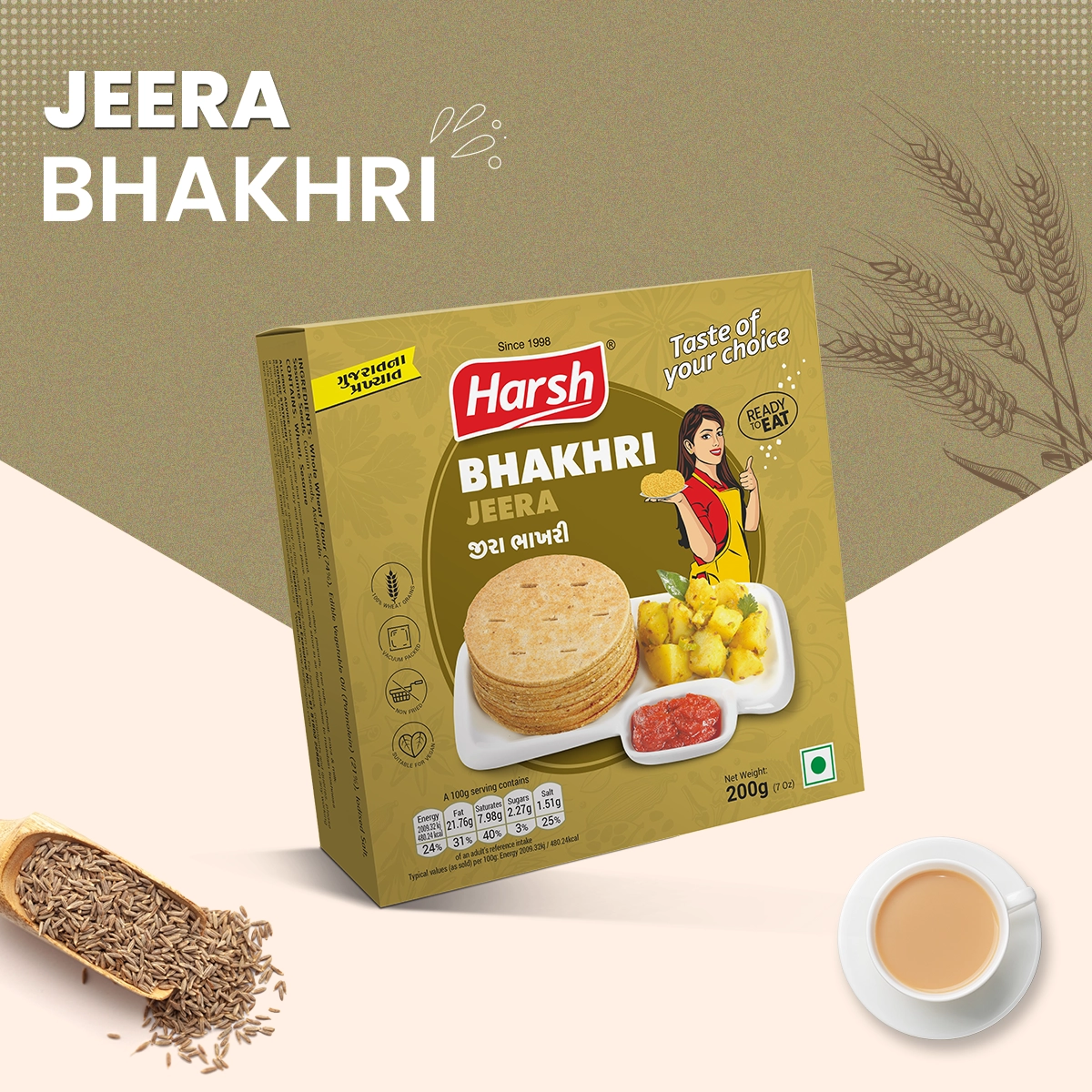 Jeera Bhakhri 200g