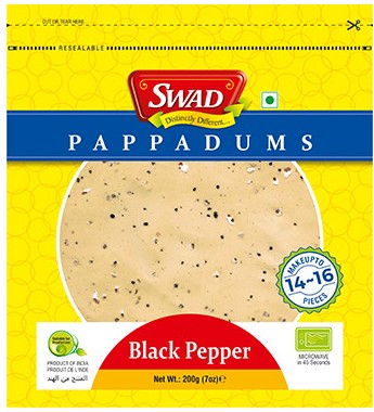 Swad Black Pepper Papad 200g